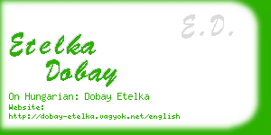 etelka dobay business card